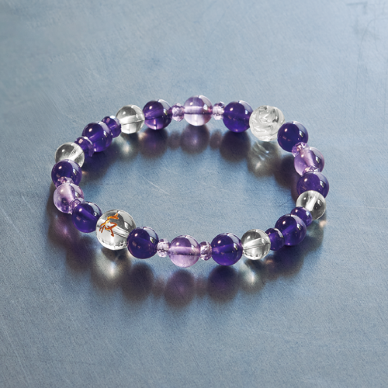 《100th特別商品　紫水晶ブレスレット念珠》　　　　　　　　　　　　　　　　　　　　特別品/寂聴さんの凛とした姿をイメージ