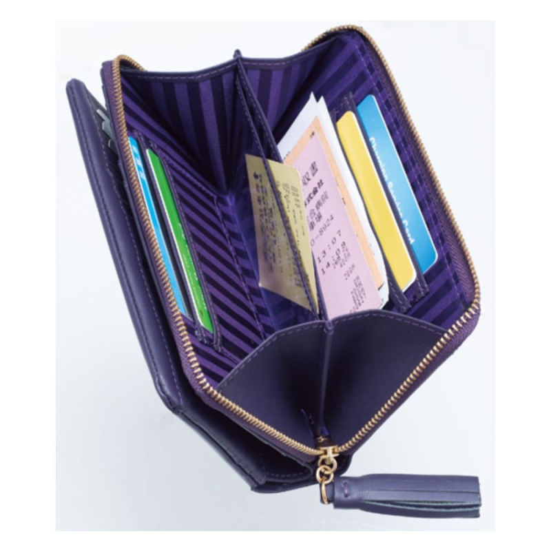 紫財布　ミディアムサイズ