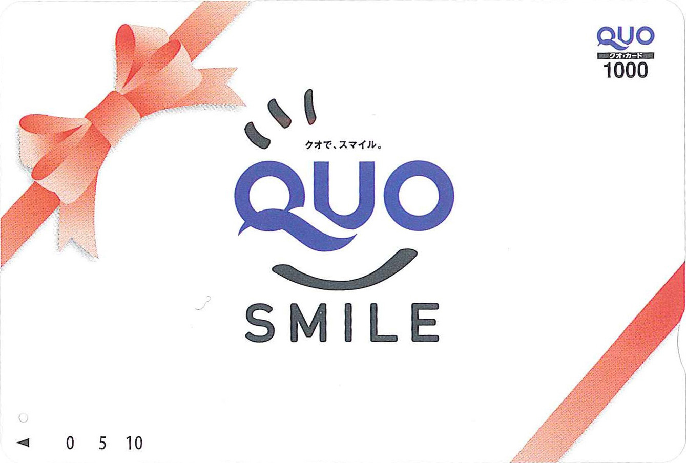 QUOカード1,000円券:QUOスマイルレッド