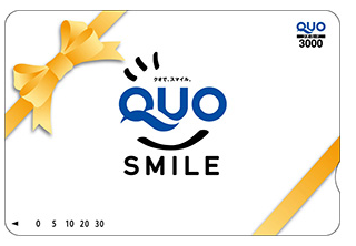 QUOカード3,000円券:スマイルイエロー 写真1