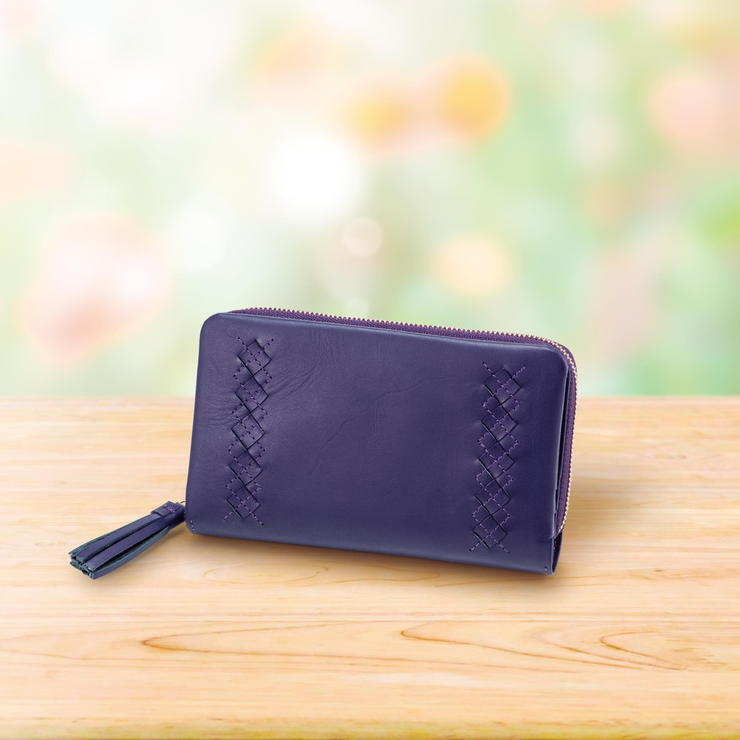紫財布 ミディアムサイズ 写真1