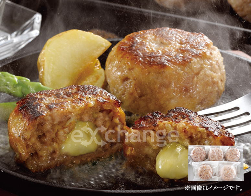 宮崎県産合挽き肉のチーズ入り生ハンバーグ