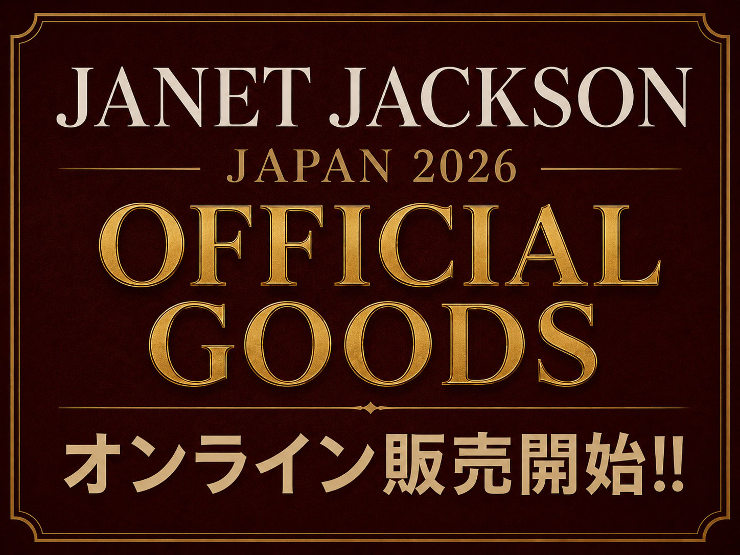 JANET JACKSON JAPAN 2026