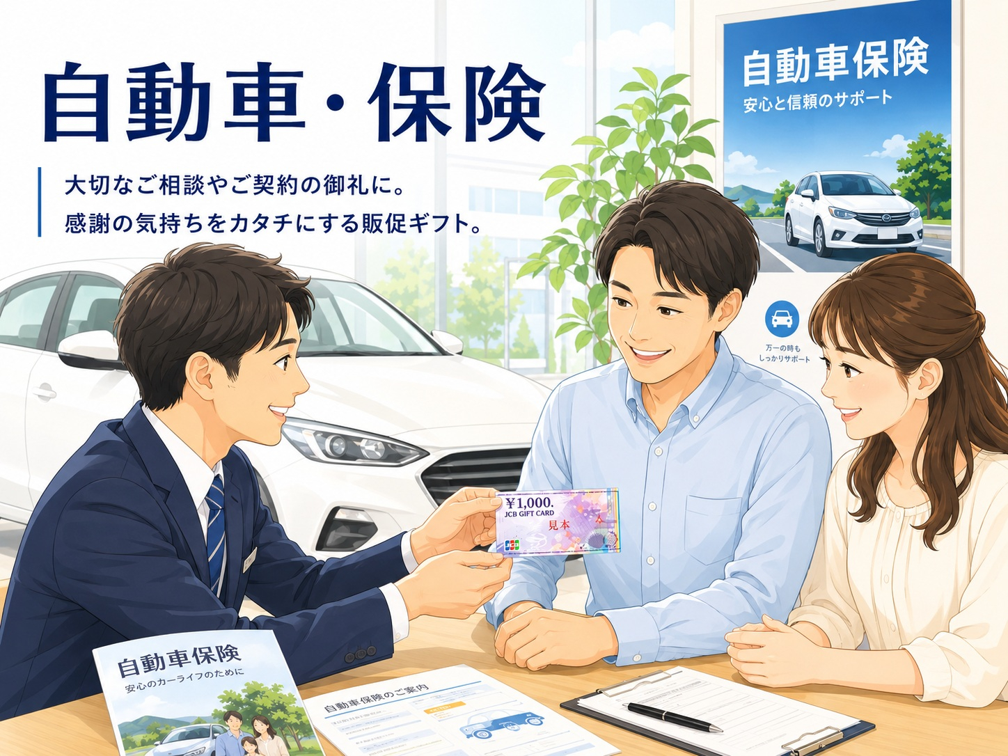 自動車・保険向け販促ギフトの活用イメージ